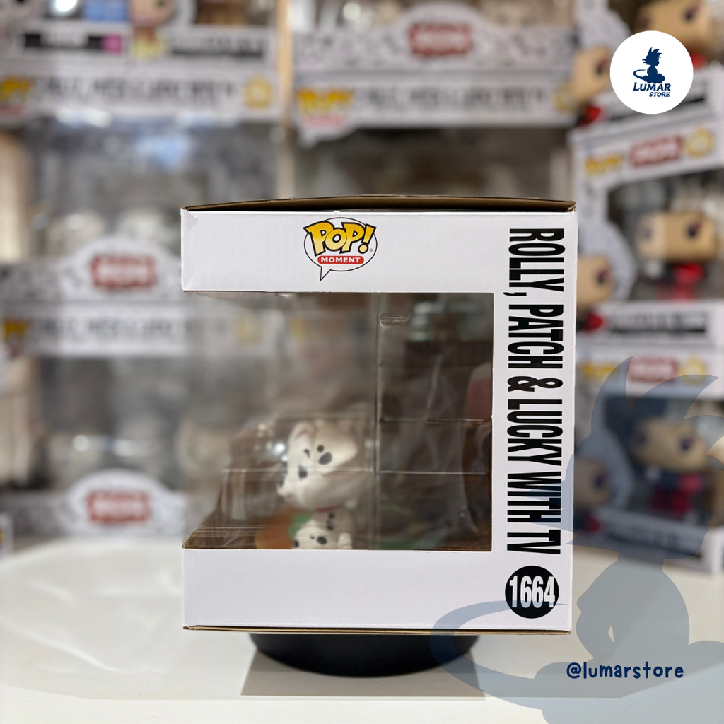 FUNKO POP! Moment 1664 - Rolly, Patch & Lucky with TV (101 Dálmatas) | Disney