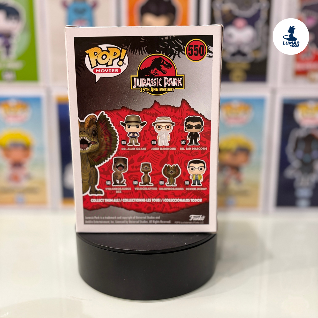 FUNKO POP! Movies 550 - Dilophosaurus (Jurassic Park) Verisón Chase