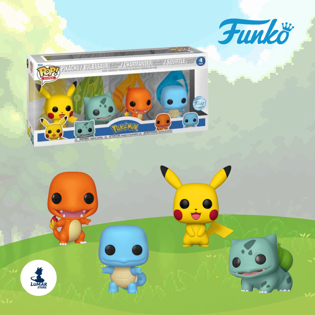Funko Pop! Pokémon Starters 4-Pack (Pokemon)