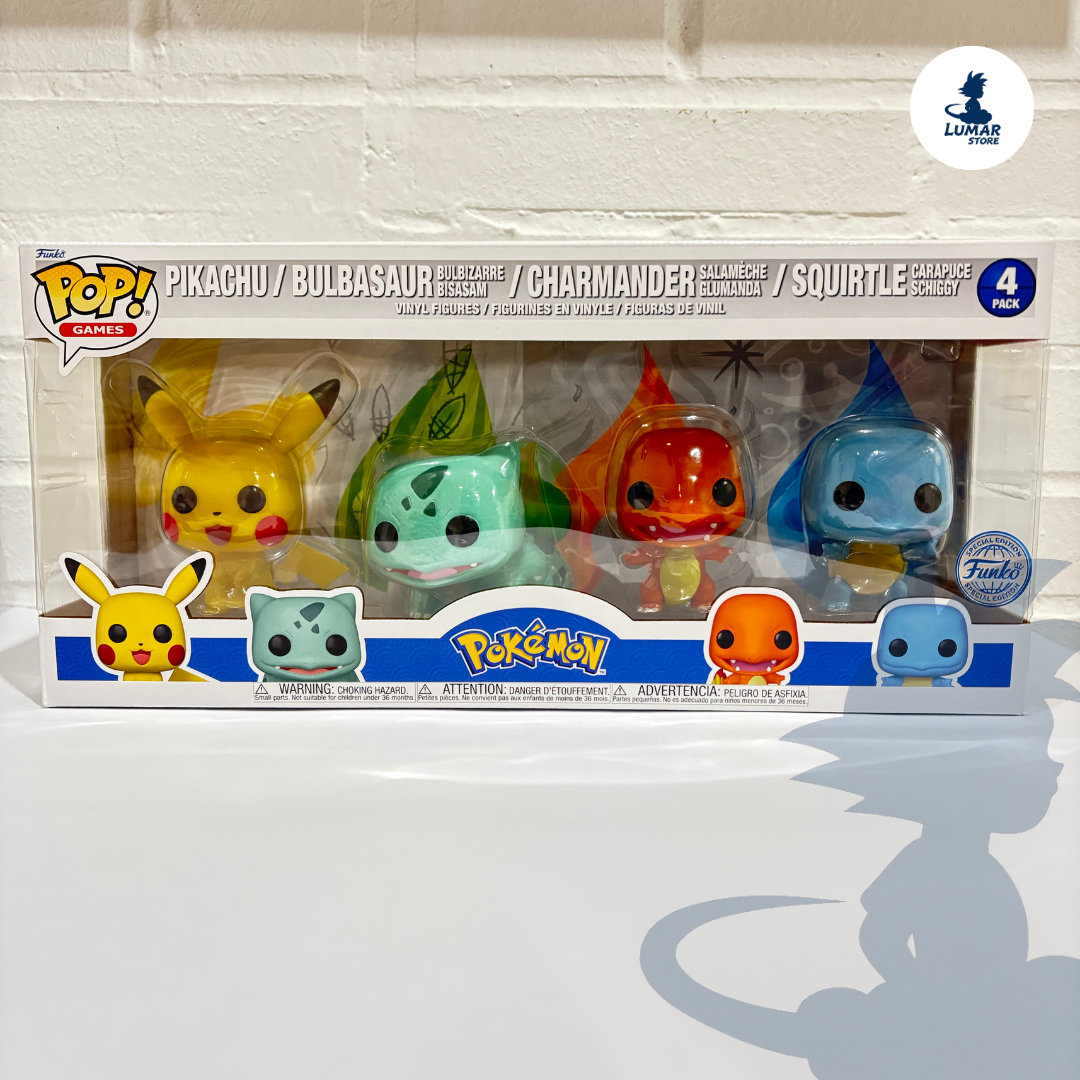 Funko Pop! Pokémon Starters 4-Pack (Pokemon)