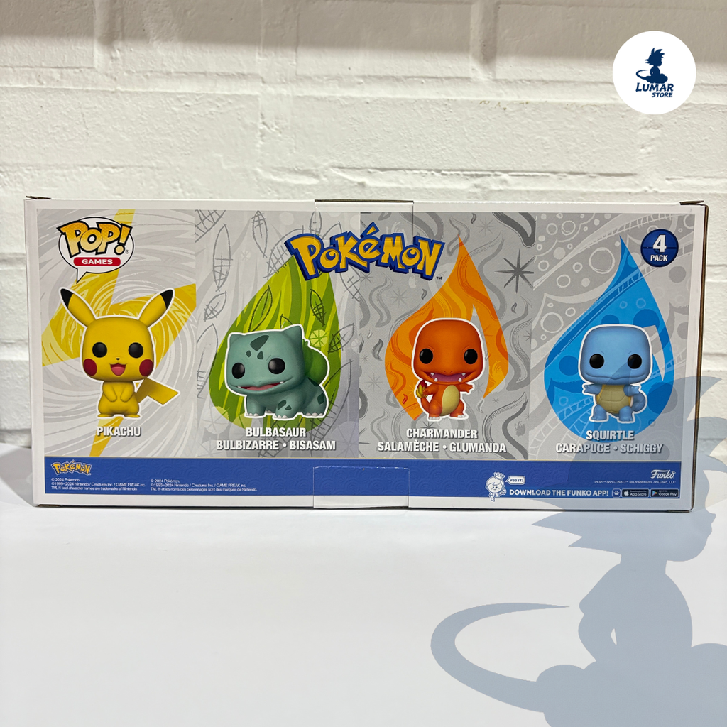 Funko Pop! Pokémon Starters 4-Pack (Pokemon)