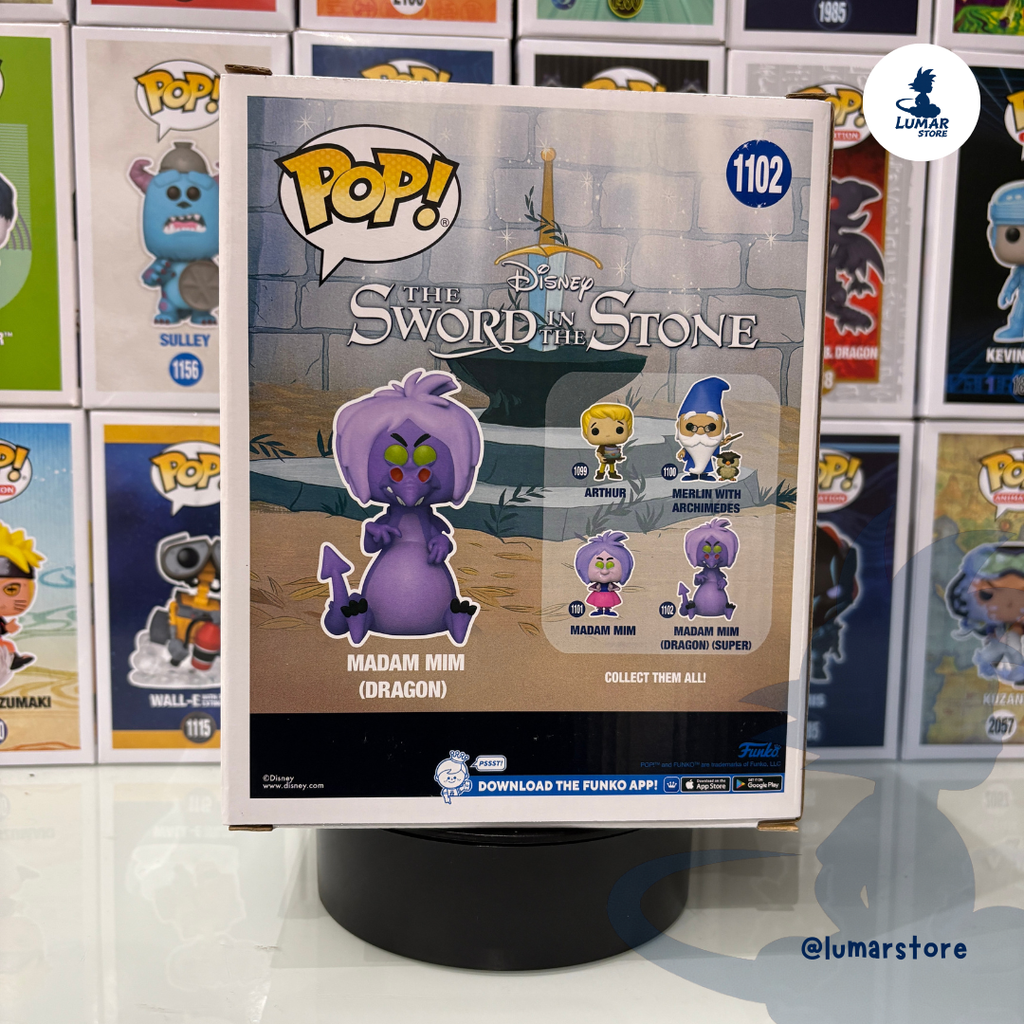 FUNKO POP! Super 1102 - Madam Mim Dragon (15 cm) | Disney: La Espada en la Piedra