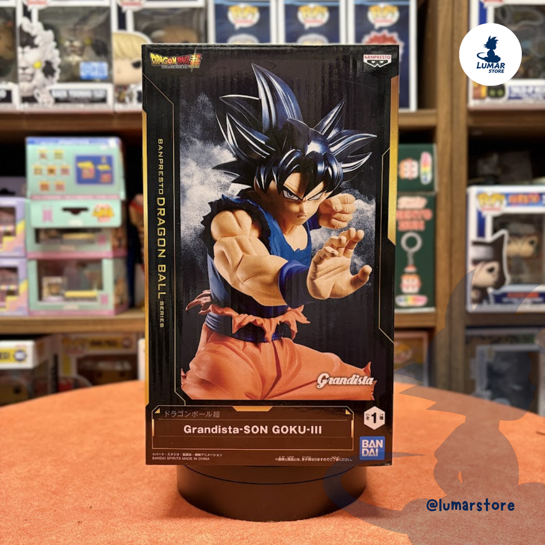 Figura Banpresto Grandista – Son Goku III (Ultra Instinto / Migatte no Gokui) Dragon Ball Super 28cm