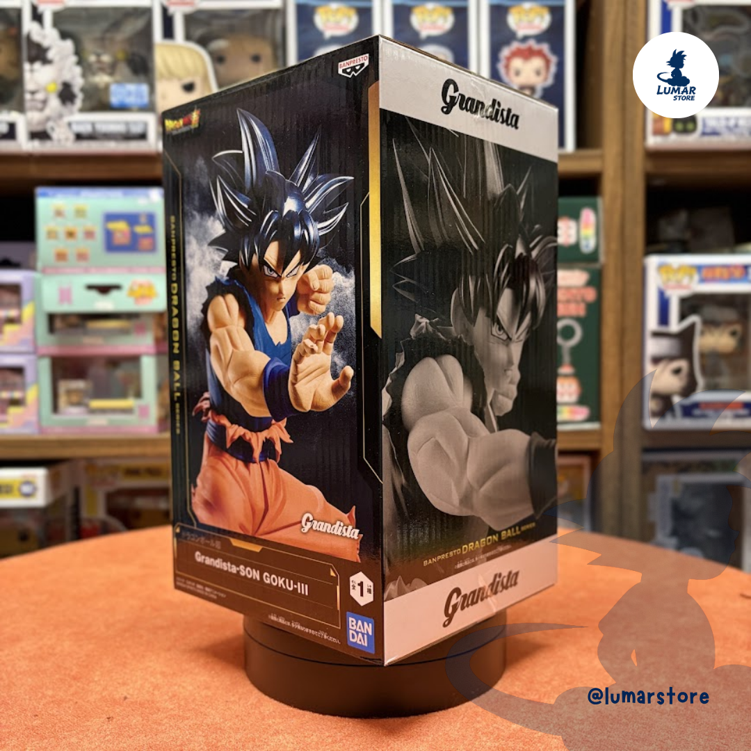 Figura Banpresto Grandista – Son Goku III (Ultra Instinto / Migatte no Gokui) Dragon Ball Super 28cm