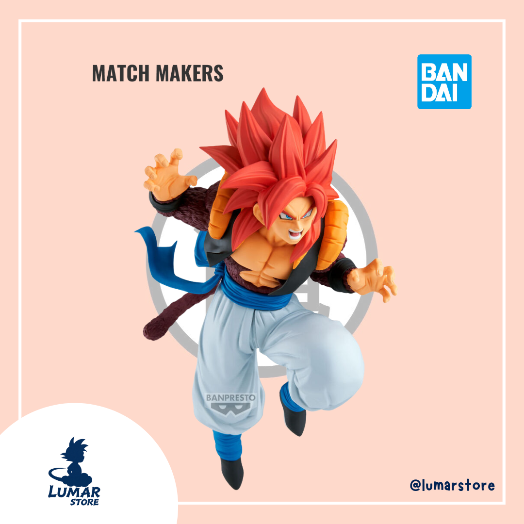 Figura Banpresto Match Makers: Dragon Ball GT - Super Saiyan 4 Gogeta