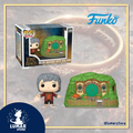 Figura Funko POP! Town: Bilbo Bolsón con Bolsón Cerrado (El Señor de los Anillos) #39
