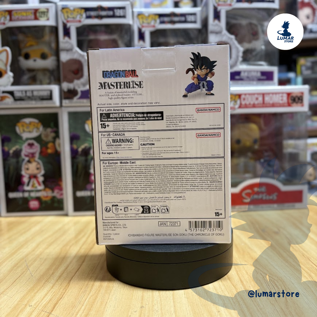 Figura Ichibansho Masterlise: Son Goku Niño (The Chronicle of Goku) - Dragon Ball 11cm