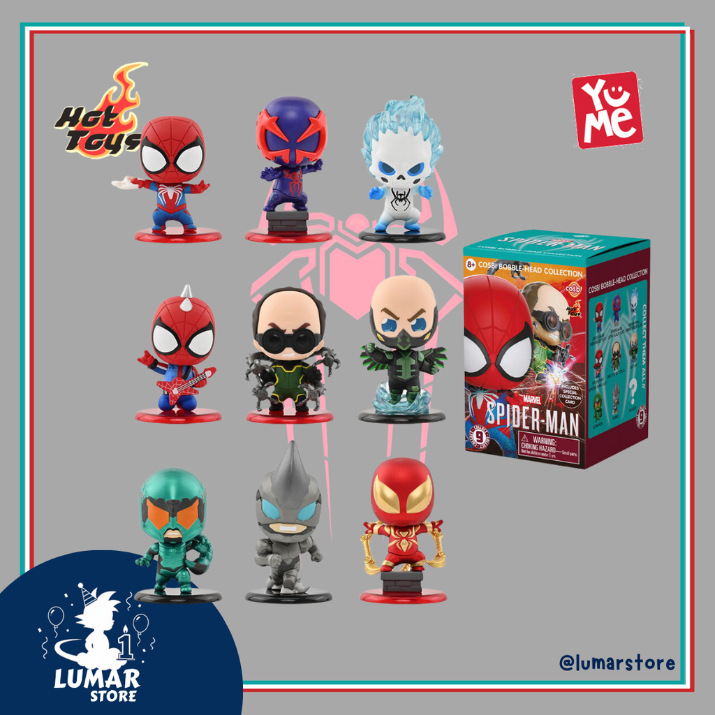 Figura Sorpresa Cosbi Marvel: Spider-Man Bobble-Head Series (YuMe / Hot Toys)