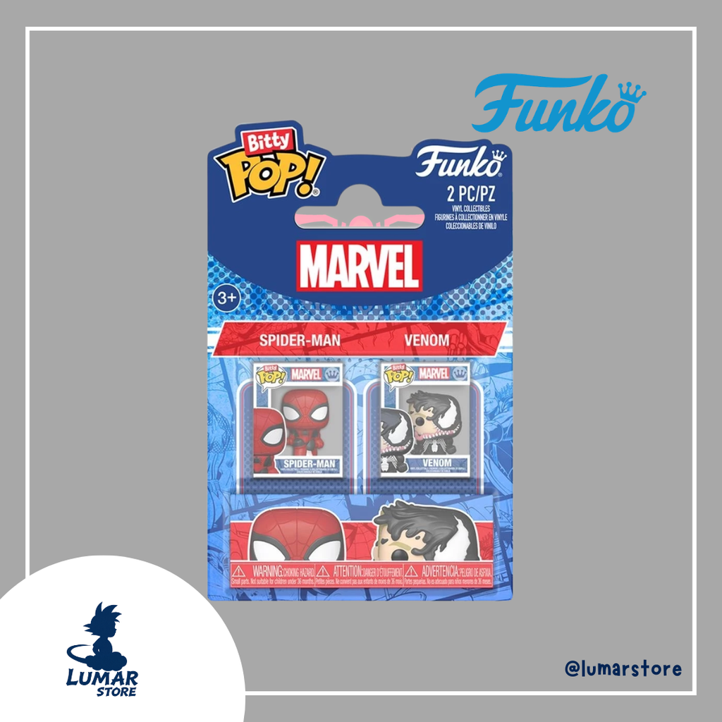 Funko Bitty POP! Marvel 2-Pack – Spider-Man & Venom Micro Figuras