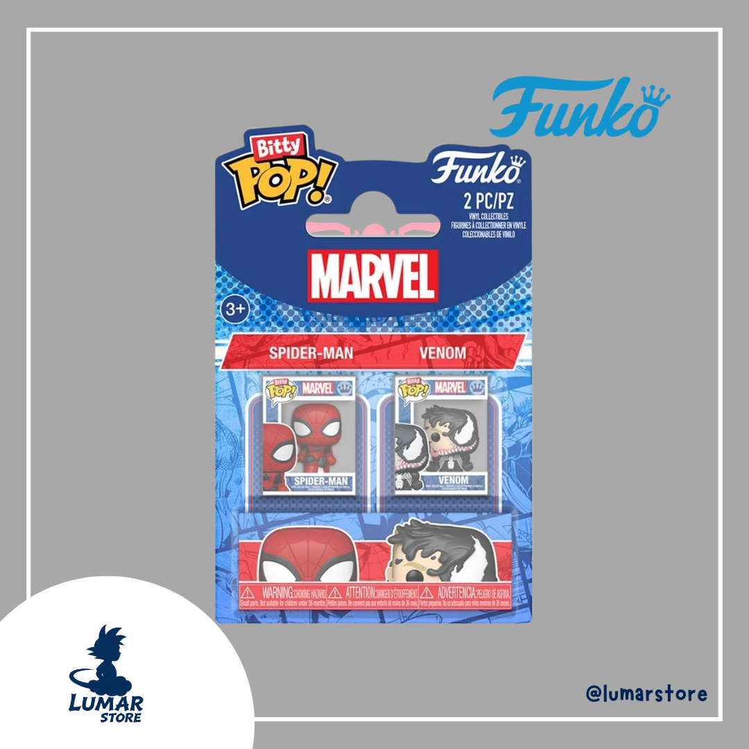 Funko Bitty POP! Marvel 2-Pack – Spider-Man & Venom Micro Figuras