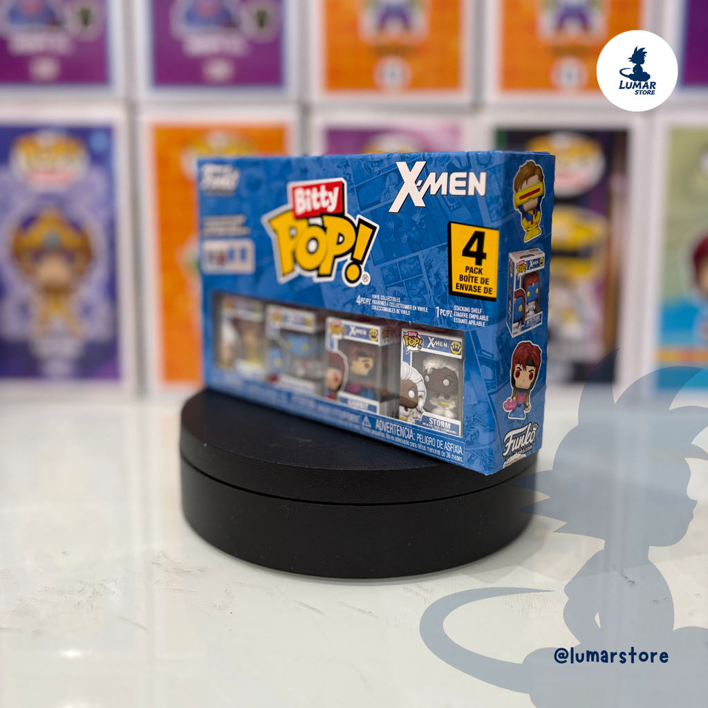 Funko Bitty POP! Marvel: X-Men - Pack de 4 (Rogue, Nightcrawler, Gambit & Storm)