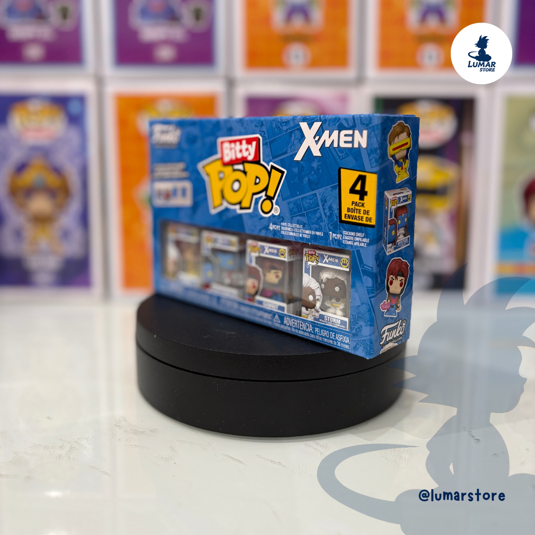 Funko Bitty POP! Marvel: X-Men - Pack de 4 (Rogue, Nightcrawler, Gambit & Storm)