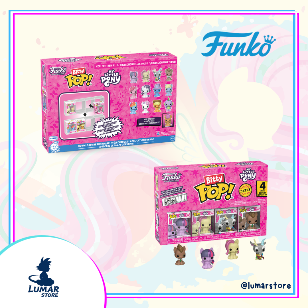 Funko Bitty POP! My Little Pony Series 1 – 4-Pack Micro Figuras con Expositores