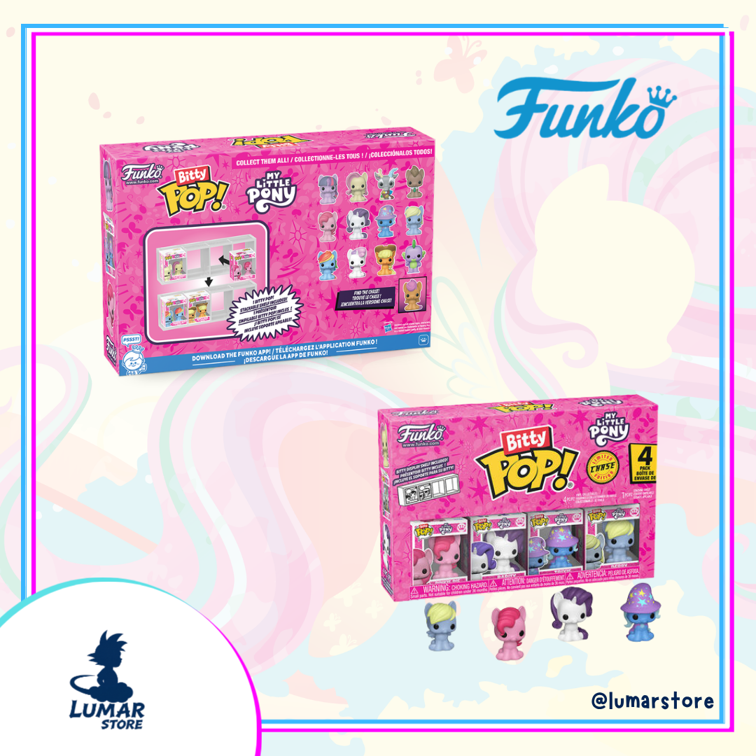 Funko Bitty POP! My Little Pony Series 2 – 4-Pack Micro Figuras con Expositores