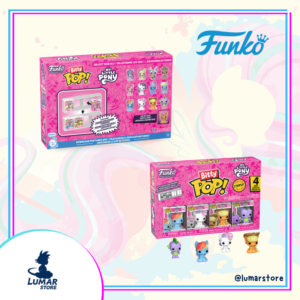 Funko Bitty POP! My Little Pony Series 3 – 4-Pack Micro Figuras con Expositores