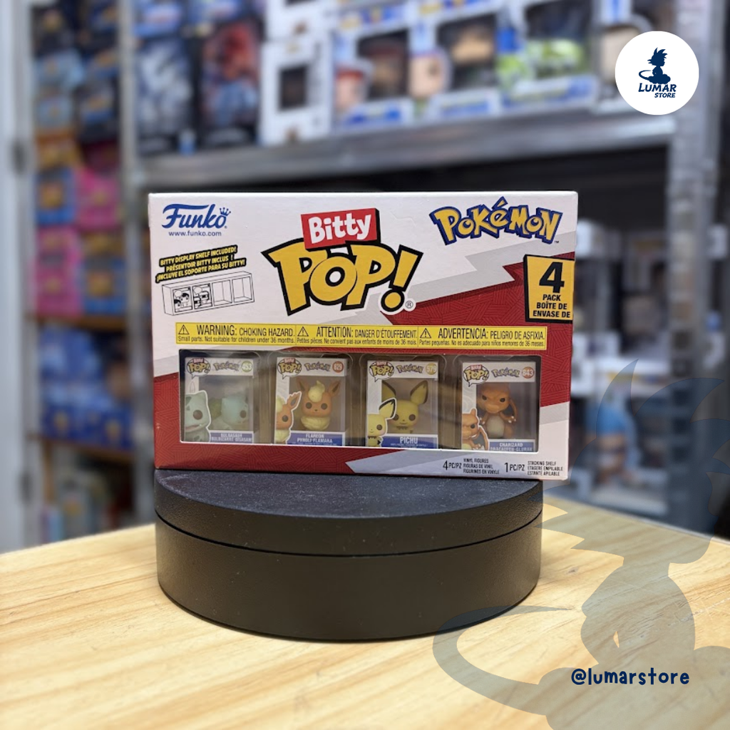 Funko Bitty POP! Pokemon 4-Pack Series 3 (Bulbasaur, Flareon, Pichu, Charizard)