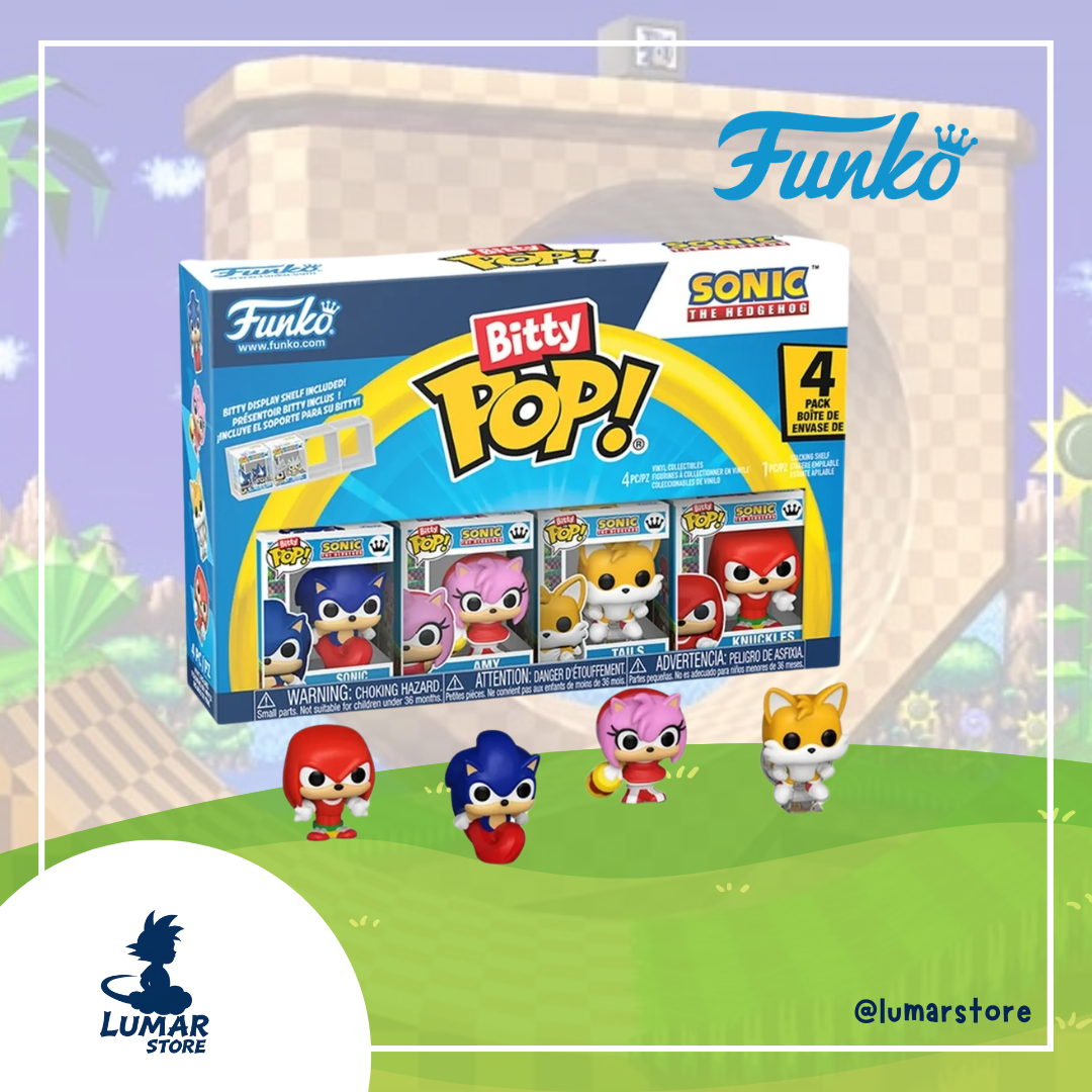 Funko Bitty Pop! 4-Pack: Sonic the Hedgehog Series 2 (Sonic, Amy, Tails, Knuckles)