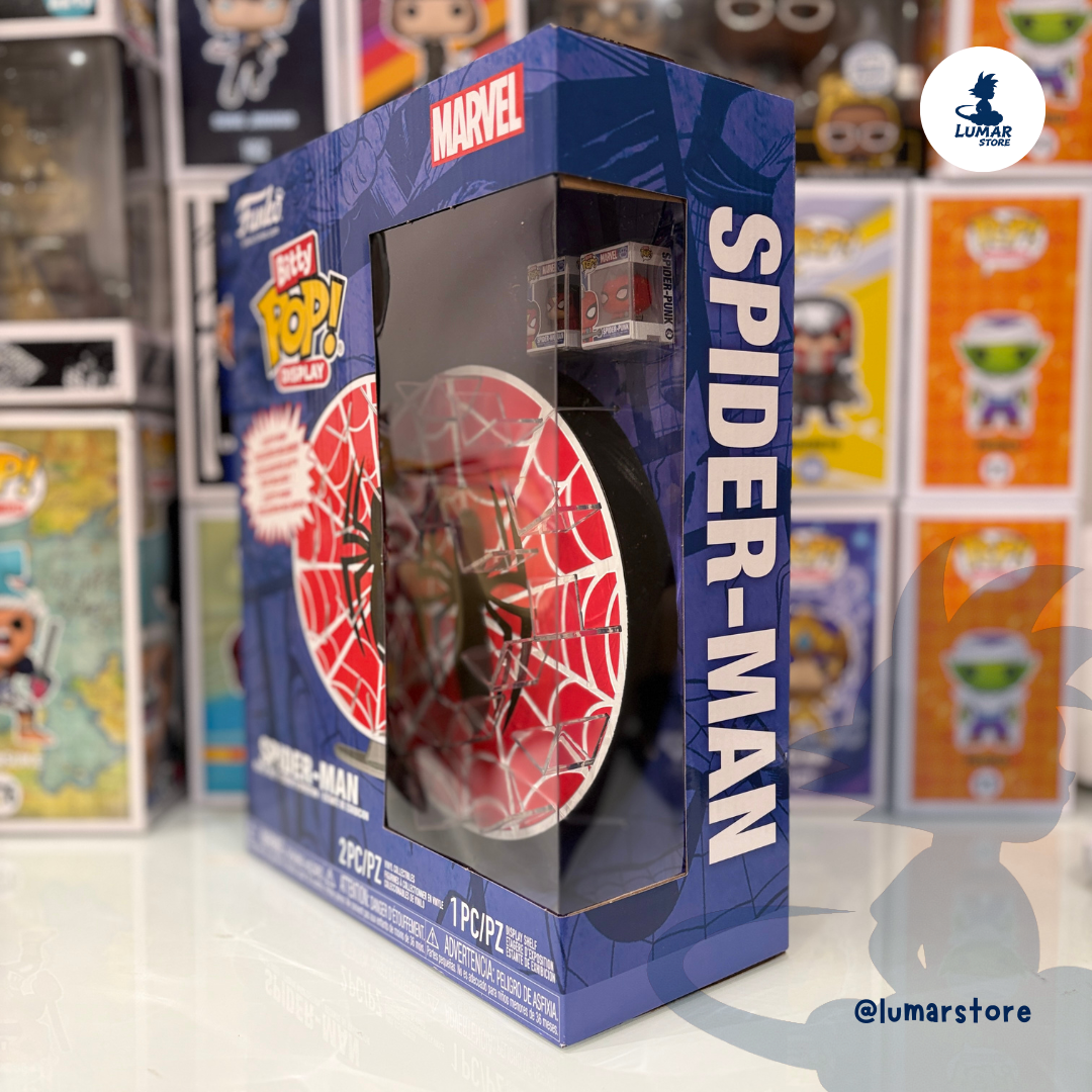 Funko Bitty Pop! Display Case: Spider-Man Marvel (Incluye 2 Figuras Exclusivas)