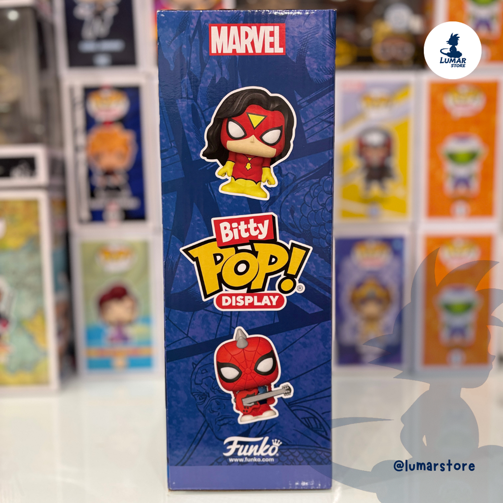 Funko Bitty Pop! Display Case: Spider-Man Marvel (Incluye 2 Figuras Exclusivas)