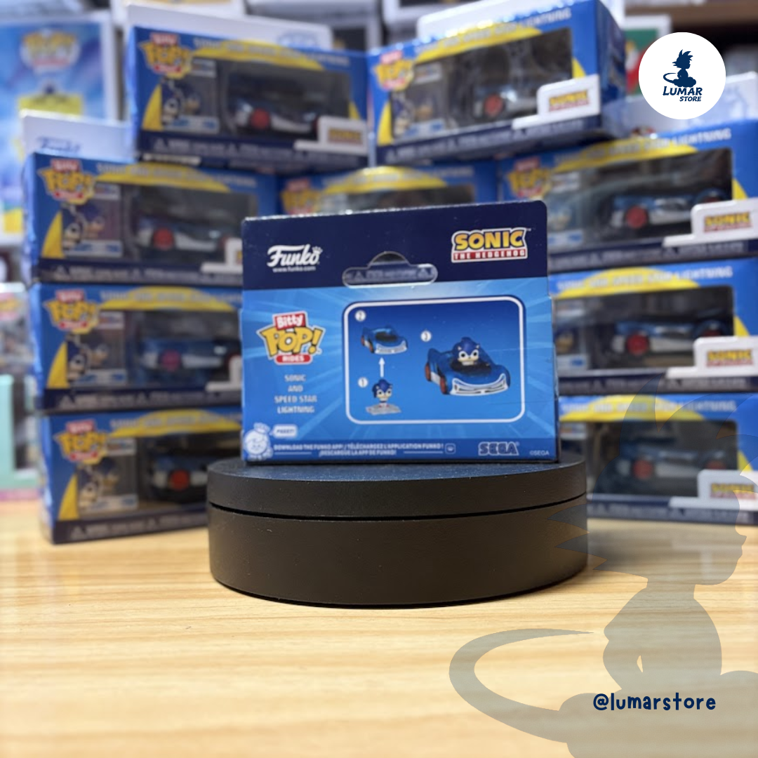 Funko Bitty Pop! Rides: Sonic the Hedgehog - Sonic and Speed Star Lightning (Mini Figure)