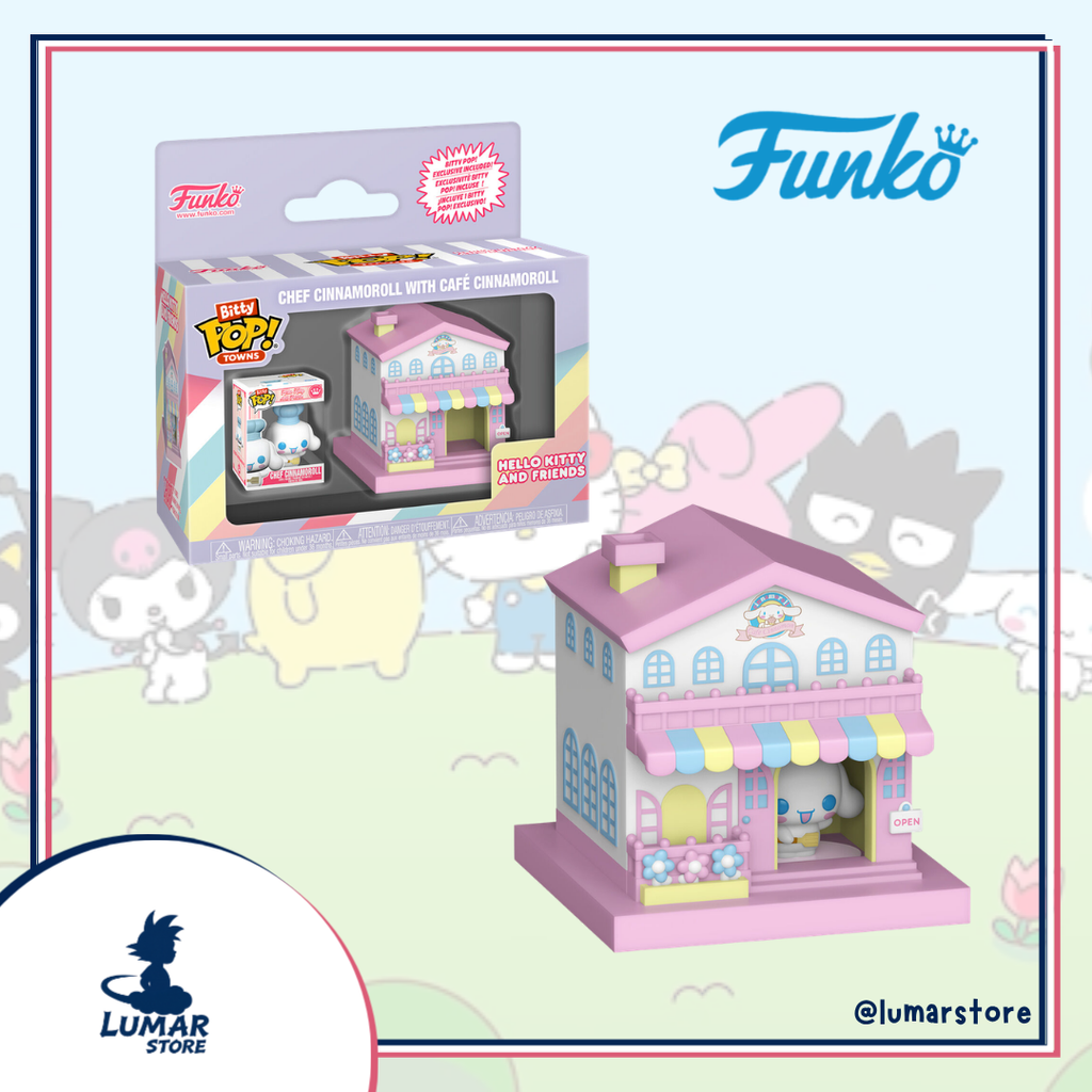 Funko Bitty Pop! Towns: Hello Kitty and Friends - Chef Cinnamoroll with Café Cinnamoroll
