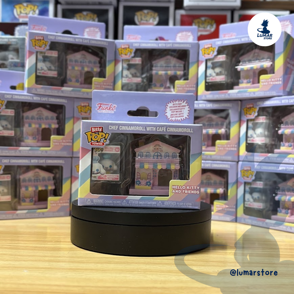 Funko Bitty Pop! Towns: Hello Kitty and Friends - Chef Cinnamoroll with Café Cinnamoroll