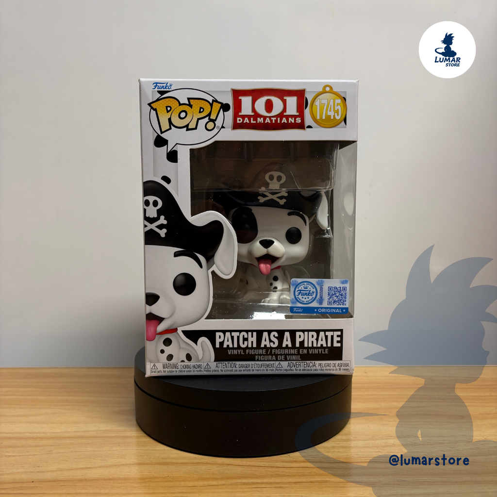 Funko POP! 1745 - Patch as a Pirate | Disney: 101 Dálmatas