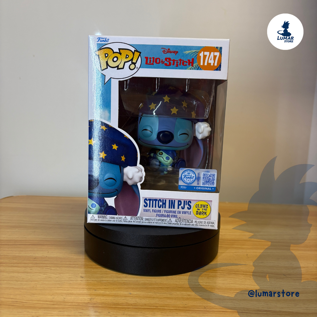 Funko POP! 1747 - Stitch in Pj's [Exclusivo GITD] | Disney: Lilo & Stitch