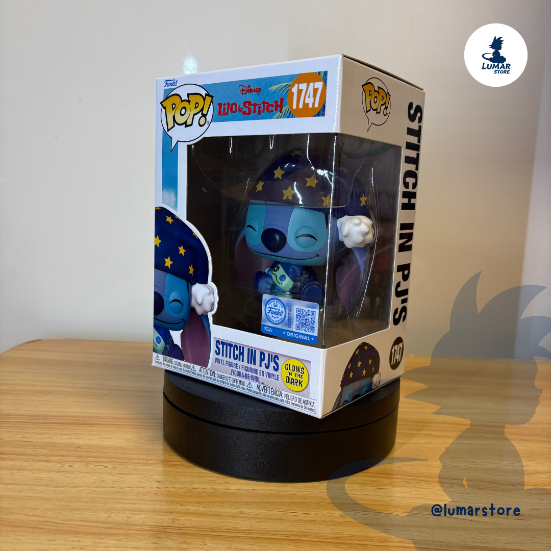 Funko POP! 1747 - Stitch in Pj's [Exclusivo GITD] | Disney: Lilo & Stitch
