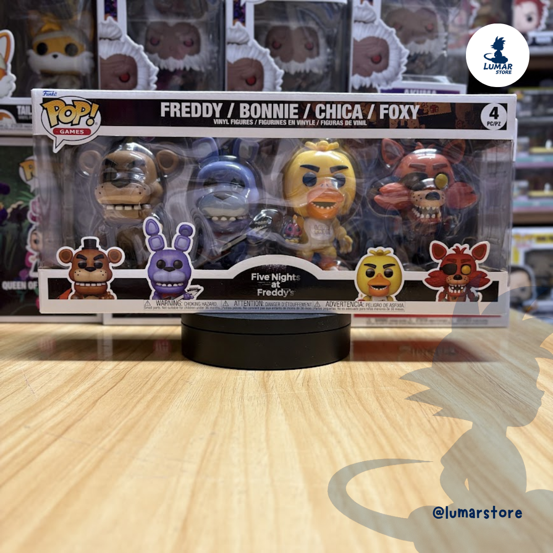 Funko POP! 4-Pack Five Nights at Freddy's: Freddy, Bonnie, Chica & Foxy