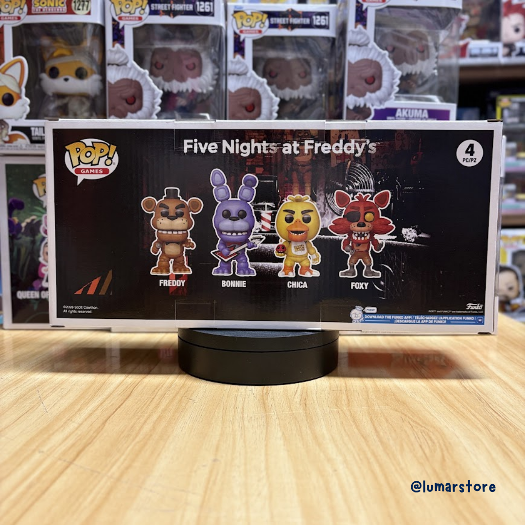 Funko POP! 4-Pack Five Nights at Freddy's: Freddy, Bonnie, Chica & Foxy