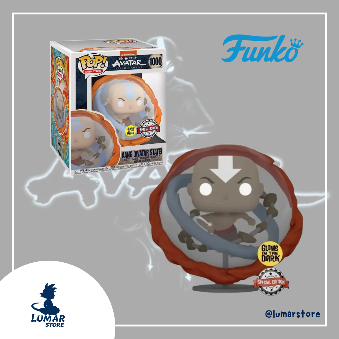 Funko POP! Animation 1000 - Aang (Avatar State) Glow in the Dark | Avatar The Last Airbender