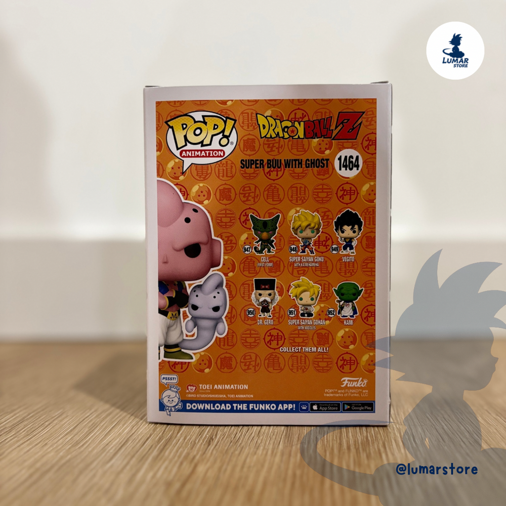 Funko POP! Animation #1464 Dragon Ball Z – Super Buu with Ghost Chalice Collectibles Exclusive 9cm
