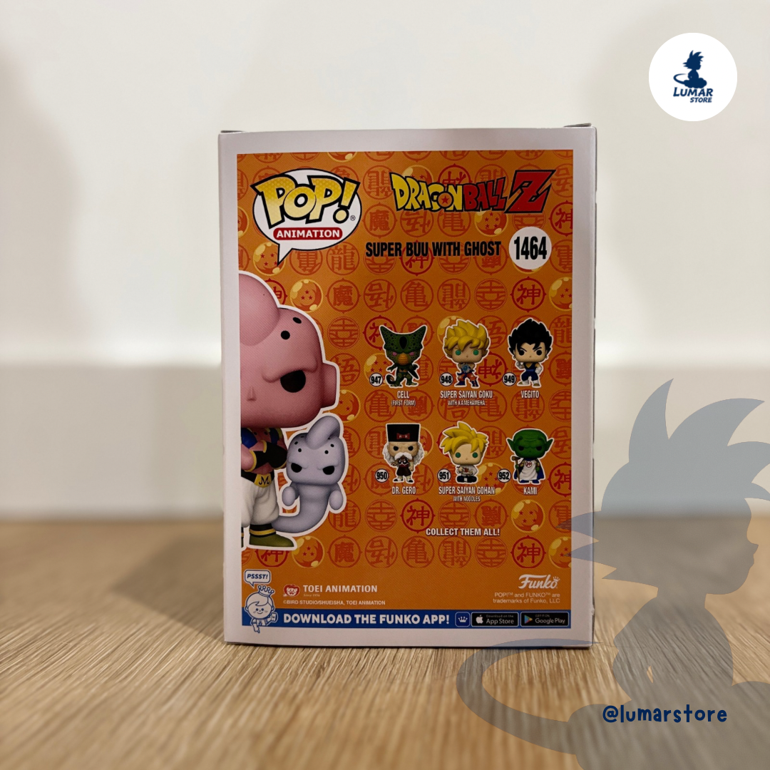 Funko POP! Animation #1464 Dragon Ball Z – Super Buu with Ghost Chalice Collectibles Exclusive 9cm