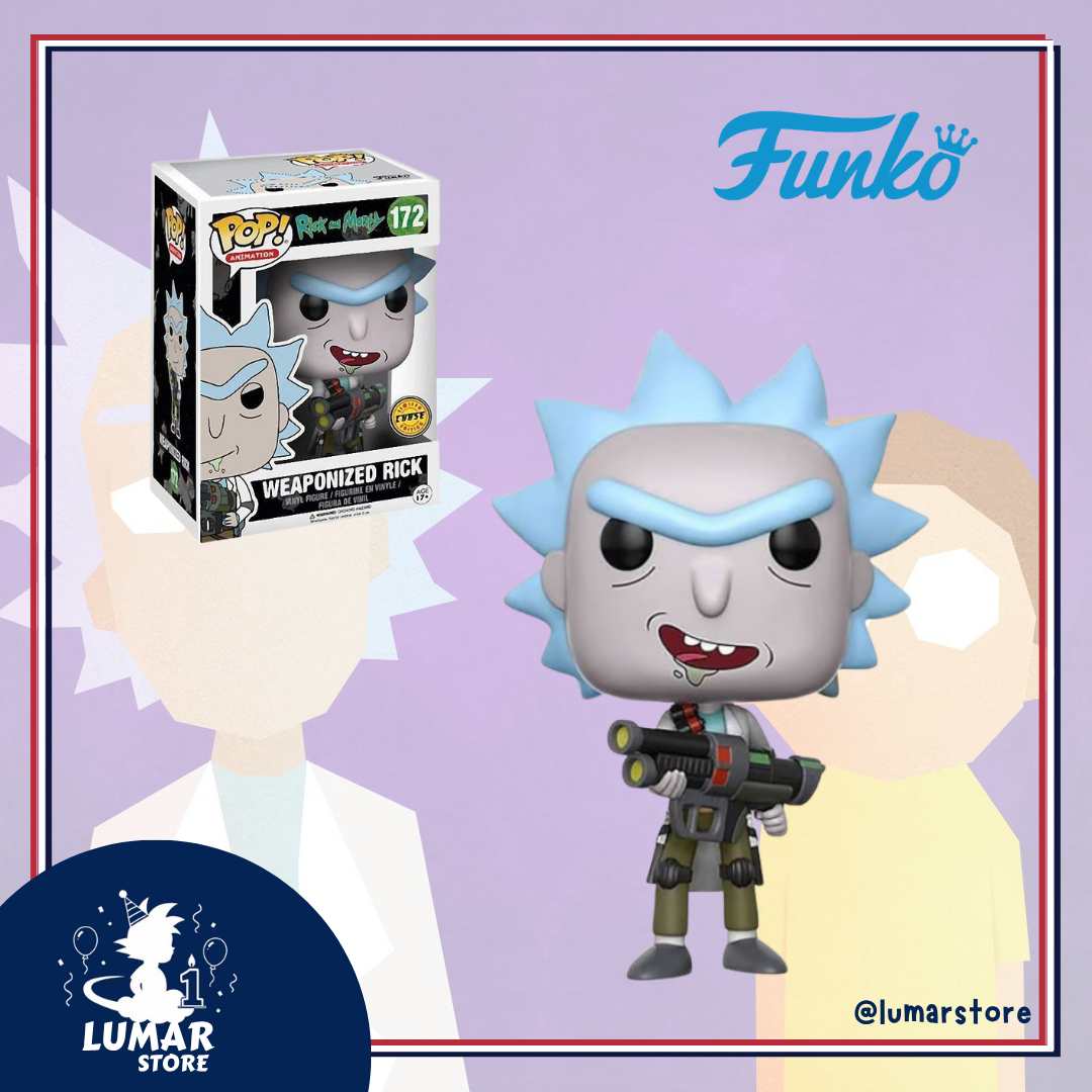 Funko POP! Animation #172: Weaponized Rick (Chase Variant) (Rick and Morty)