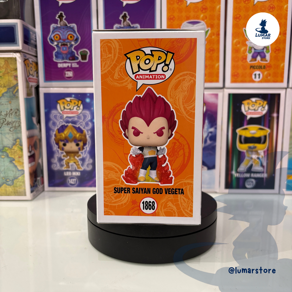 Funko POP! Animation 1868 Super Saiyan God Vegeta [Chalice Collectibles Exclusive] | Dragon Ball Super