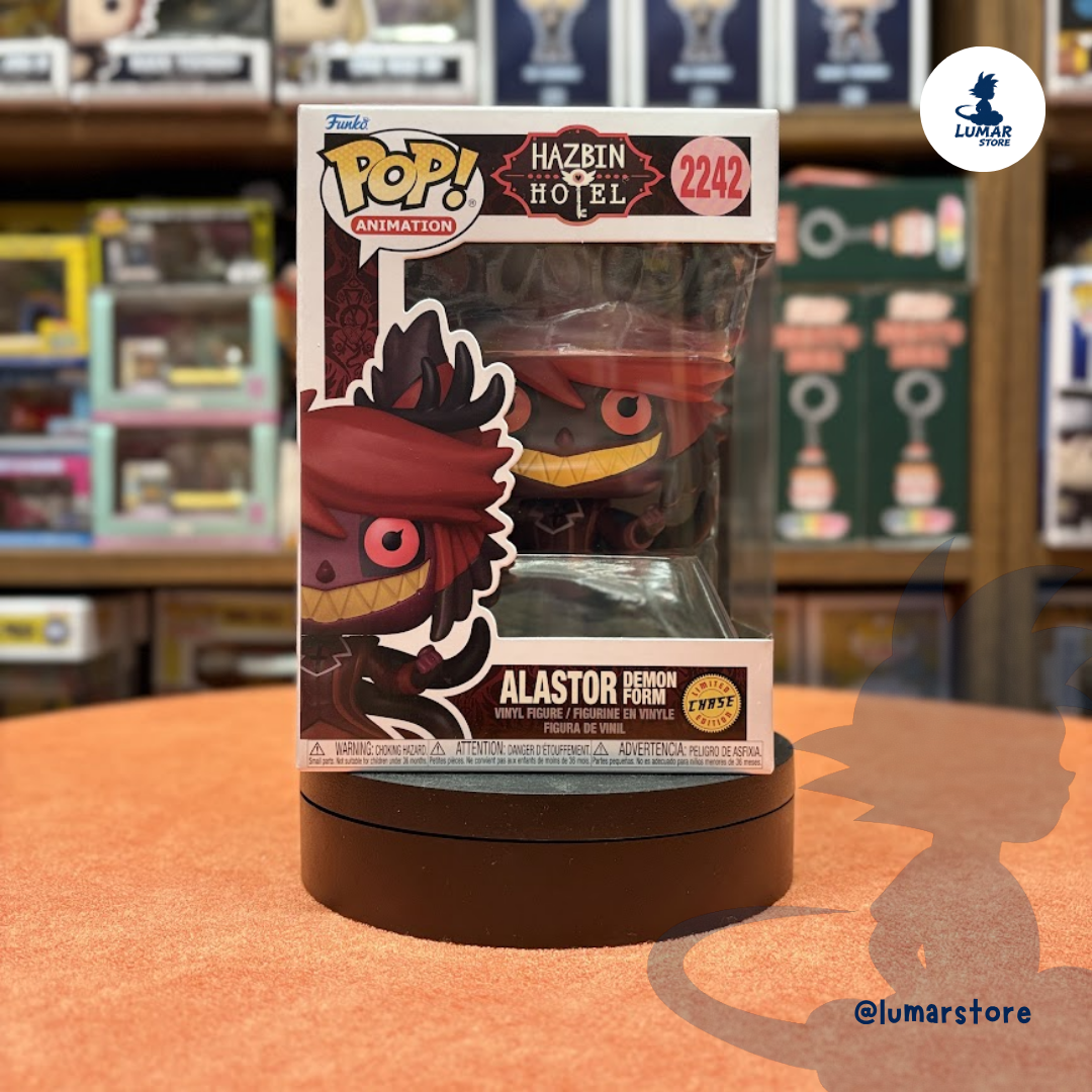 Funko POP! Animation #2242 Hazbin Hotel – Alastor Demon Form Chase Edición Limitada 9cm