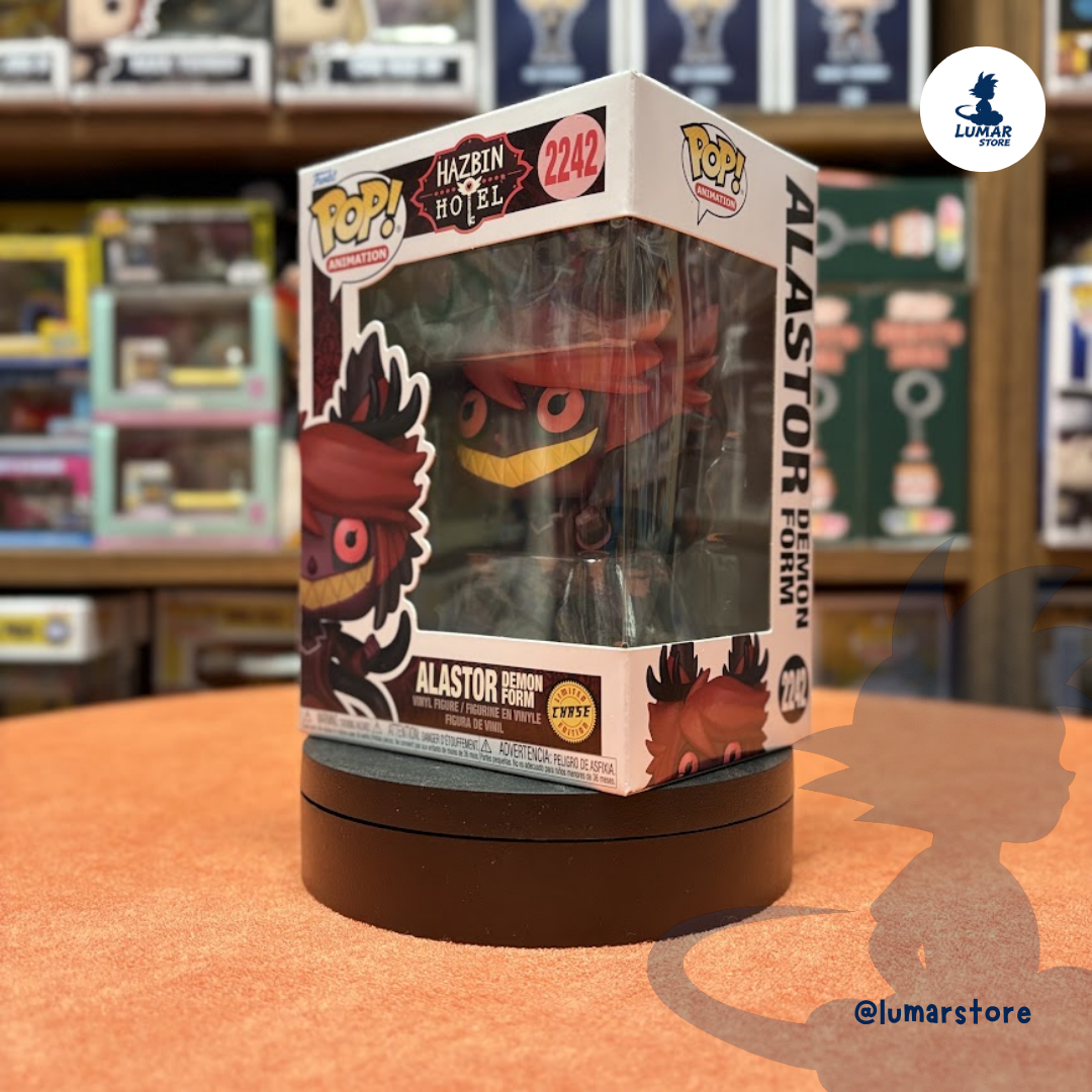 Funko POP! Animation #2242 Hazbin Hotel – Alastor Demon Form Chase Edición Limitada 9cm