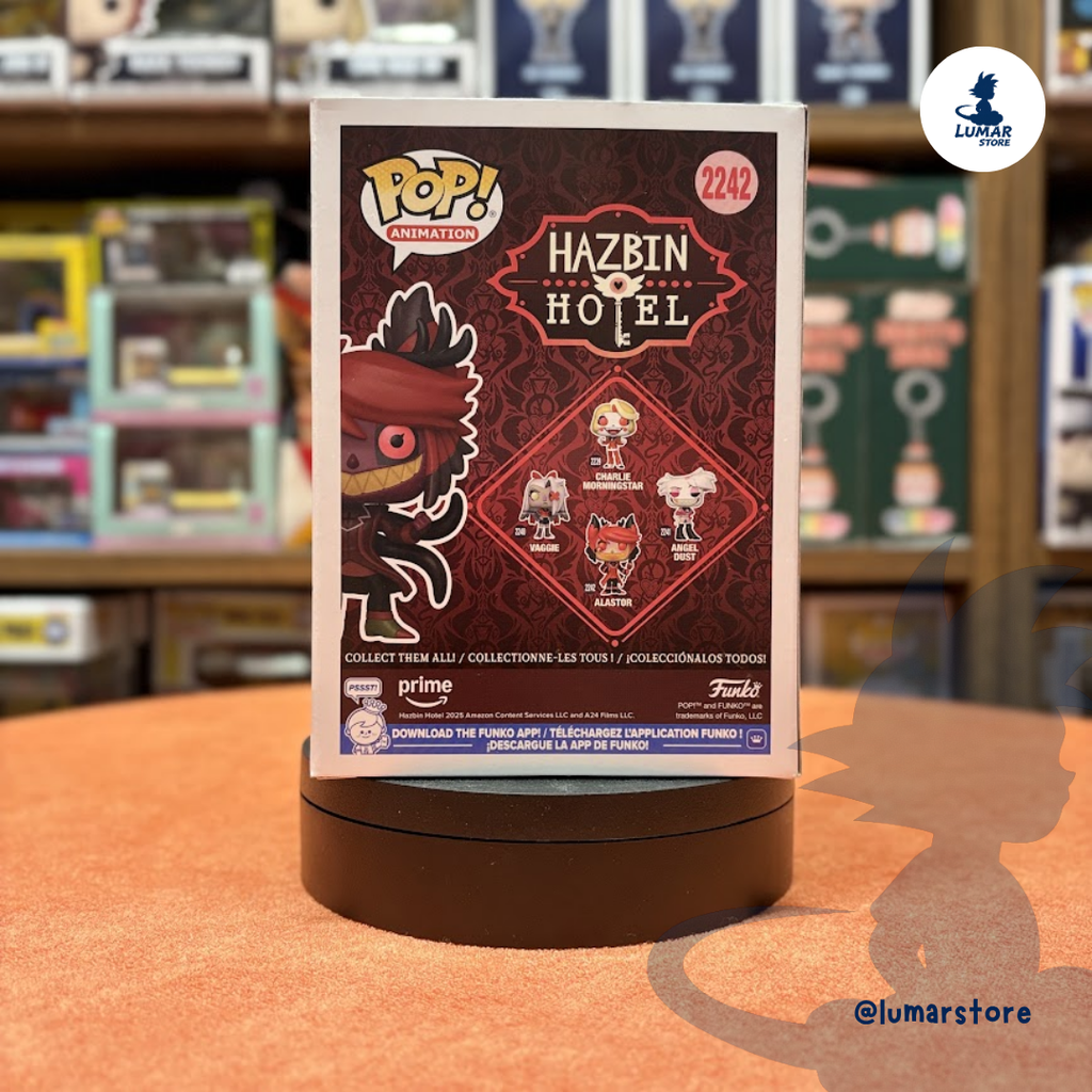 Funko POP! Animation #2242 Hazbin Hotel – Alastor Demon Form Chase Edición Limitada 9cm