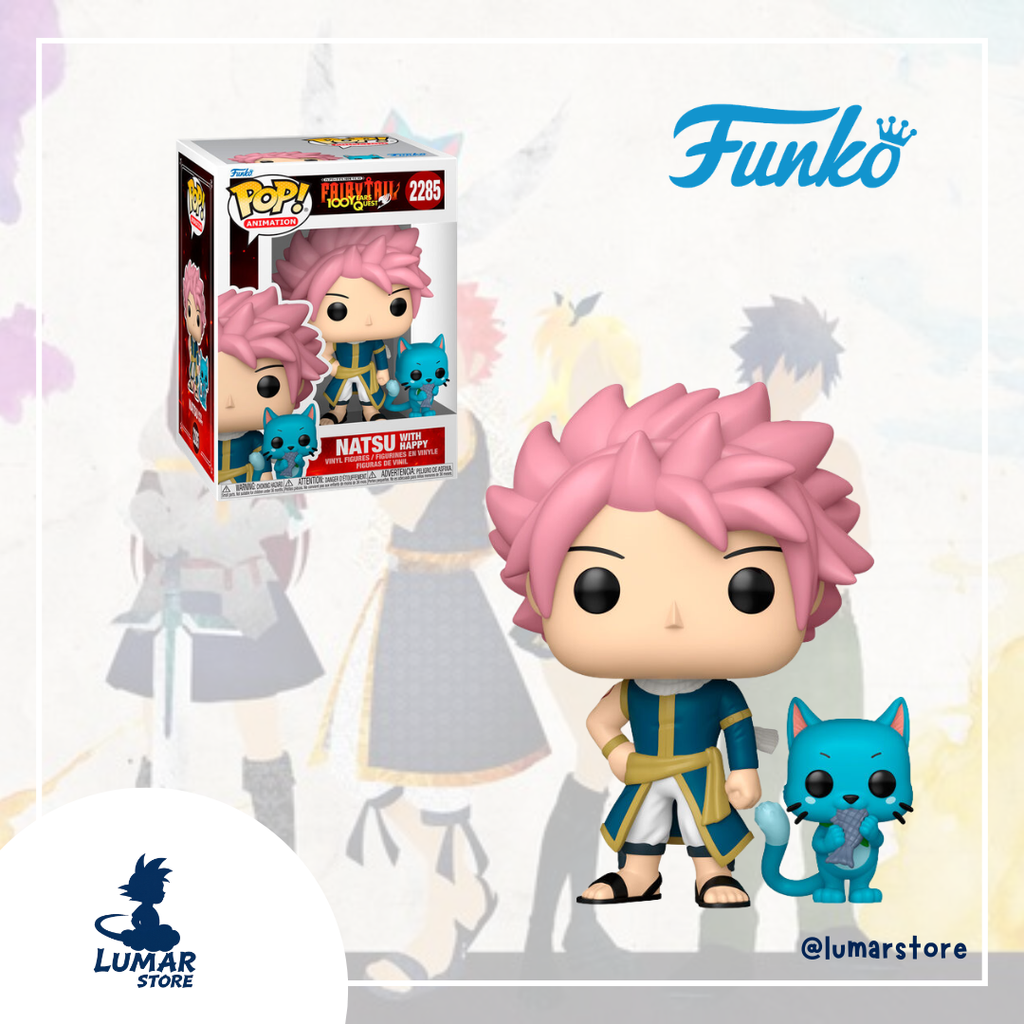 Funko POP! Animation 2285 - Natsu with Happy | Fairy Tail 100 Years Quest