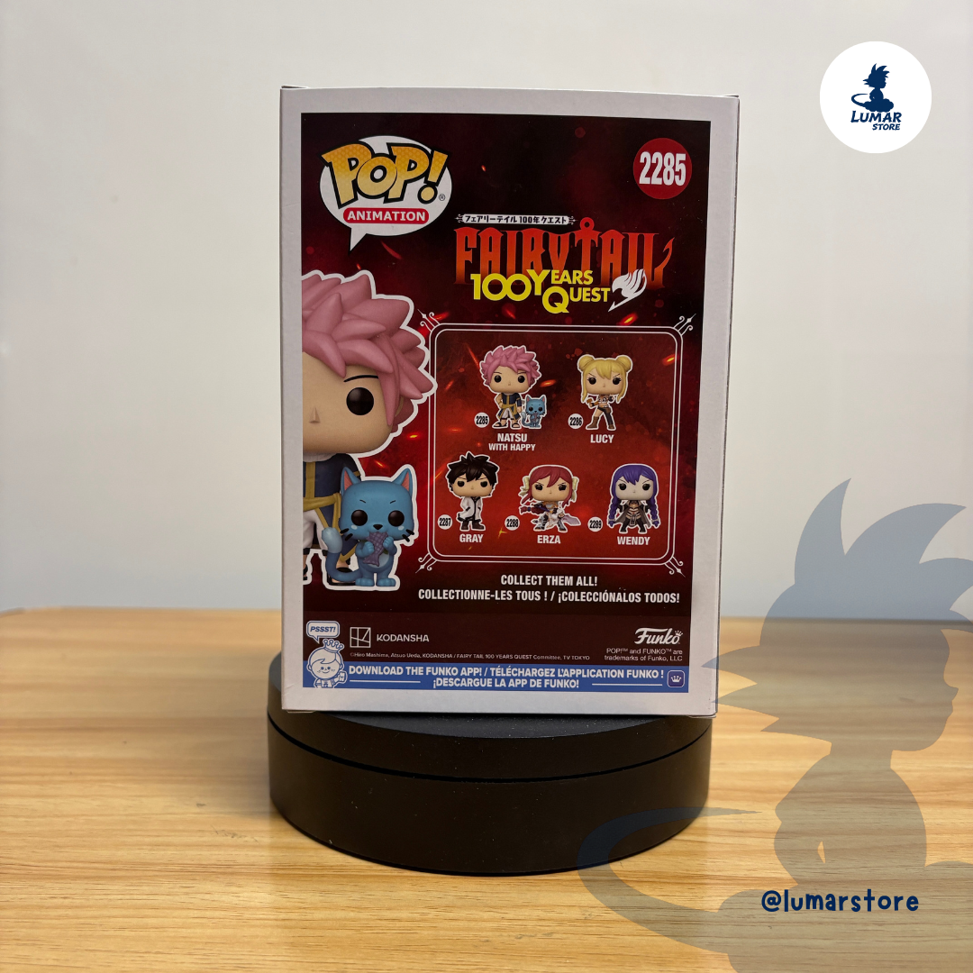 Funko POP! Animation 2285 - Natsu with Happy | Fairy Tail 100 Years Quest