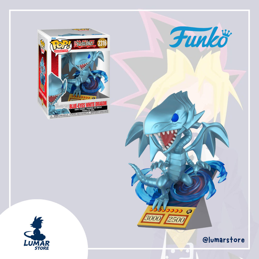 Funko POP! Animation: Yu-Gi-Oh! - Blue-Eyes White Dragon Premium (2316)