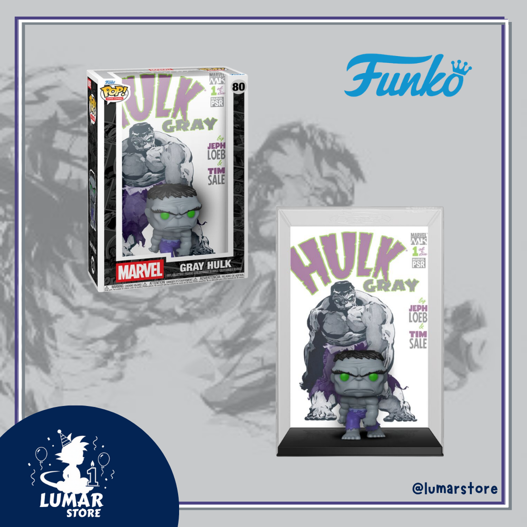 Funko POP! Comic Covers #80 Marvel – Gray Hulk (Hulk Gris) Jeph Loeb & Tim Sale