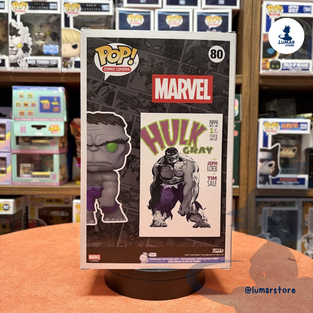 Funko POP! Comic Covers #80 Marvel – Gray Hulk (Hulk Gris) Jeph Loeb & Tim Sale