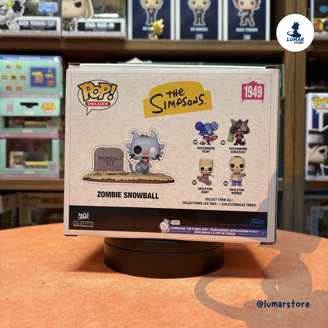 Funko POP! Deluxe #1949 The Simpsons – Zombie Snowball (Treehouse of Horror)