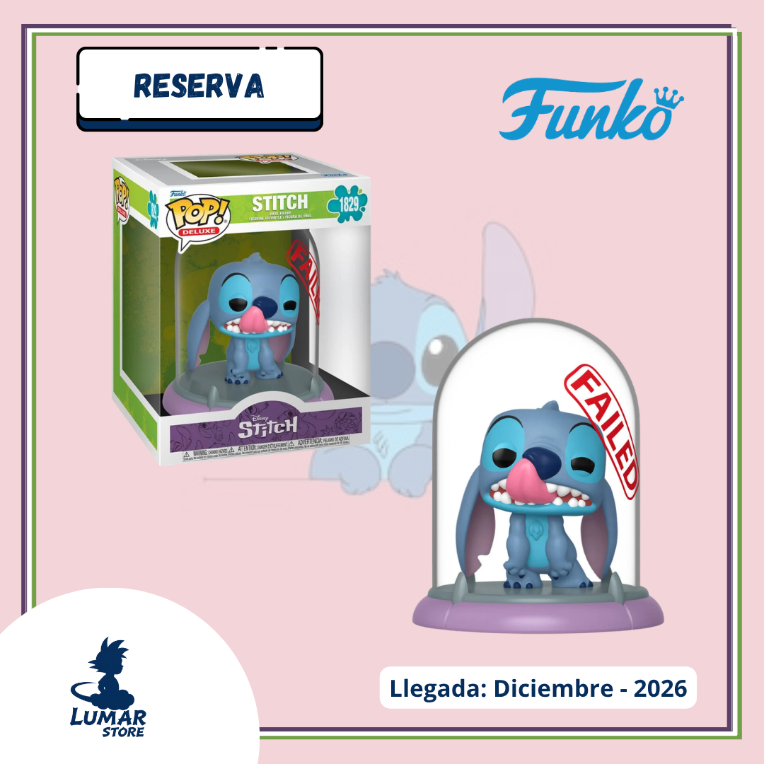 Funko POP! Deluxe: Lilo & Stitch - Stitch en Cúpula "Failed" #1829 [PREVENTA]