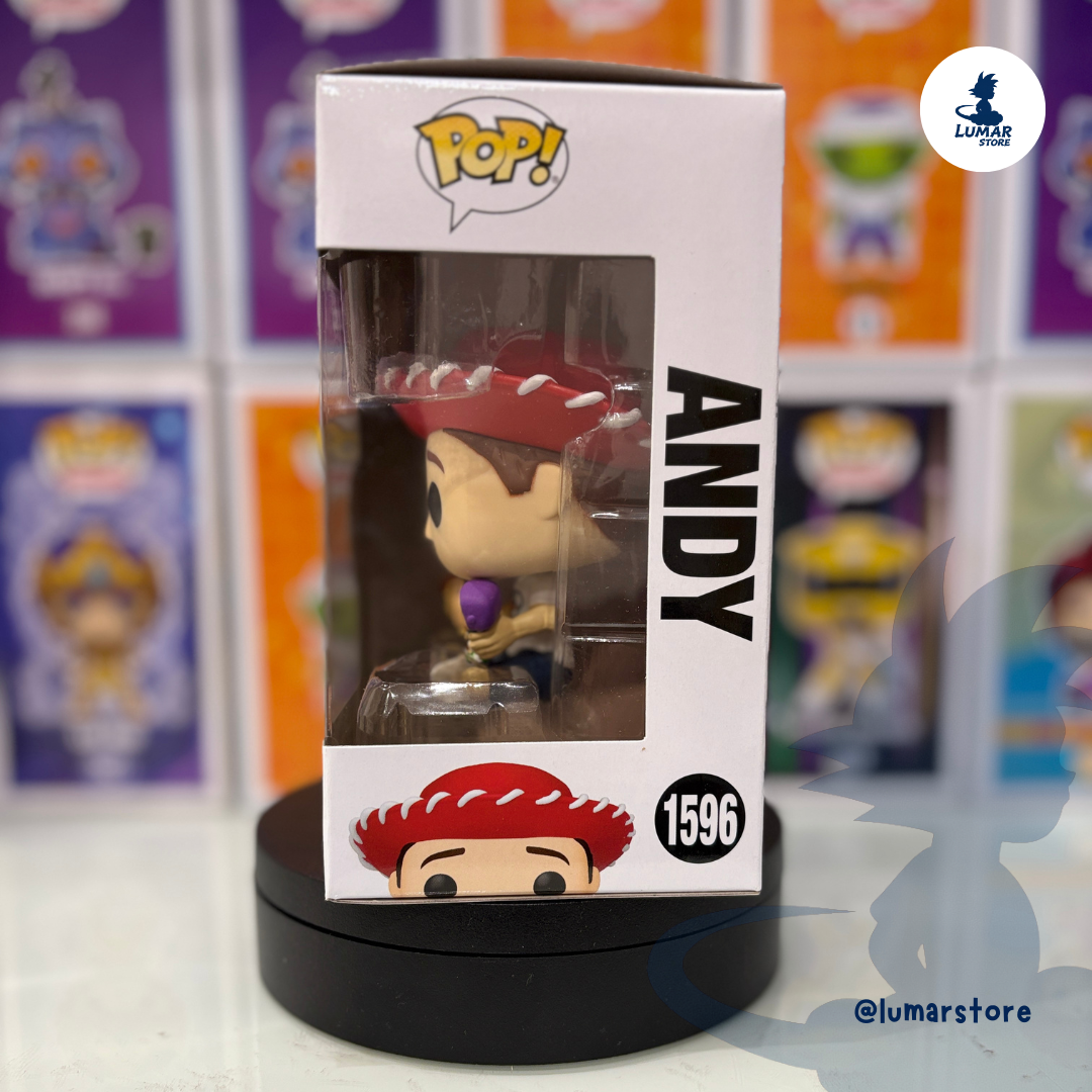Funko POP! Disney 1596 - Andy holding Woody & Buzz | Toy Story
