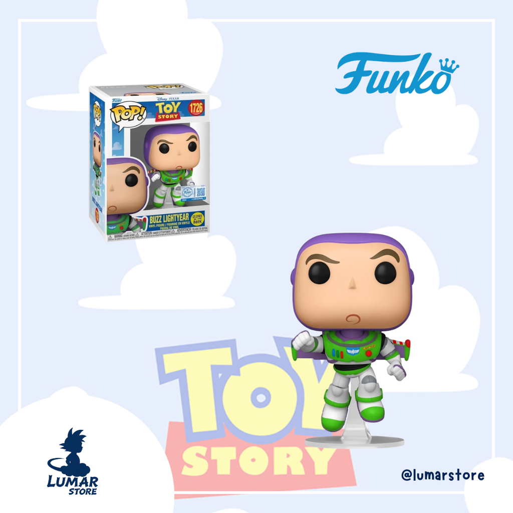 Funko POP! Disney 1726 - Buzz Lightyear [Exclusivo Glow in the Dark] | Toy Story