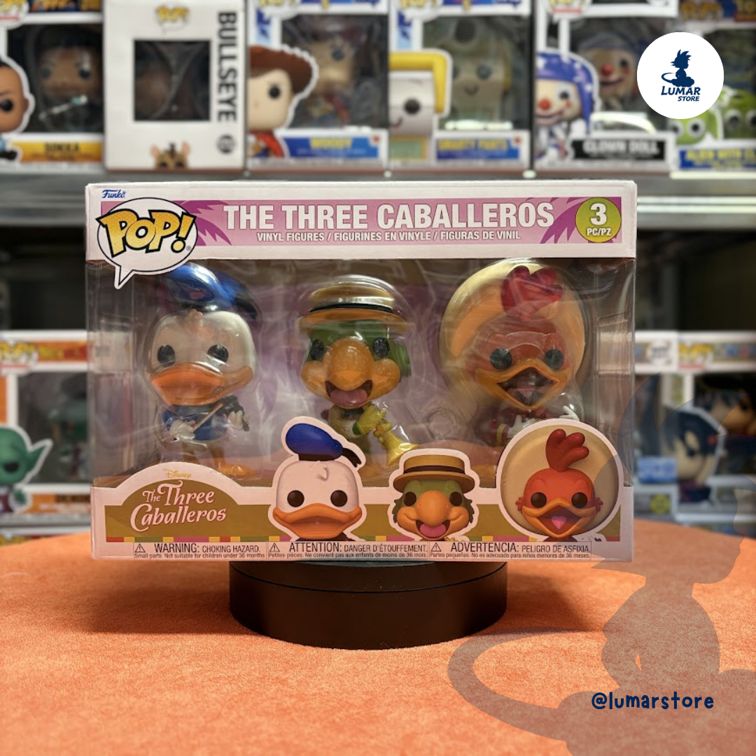 Funko POP! Disney 3-Pack Los Tres Caballeros (Donald, José Carioca, Panchito)