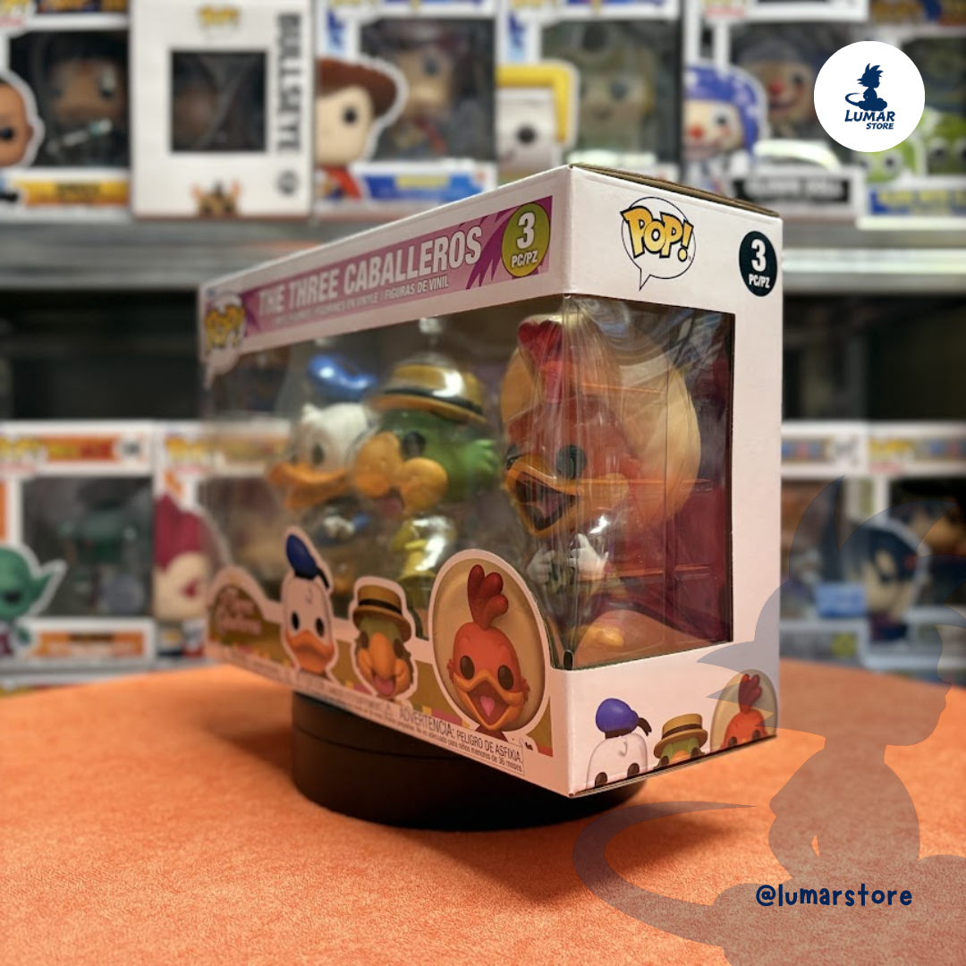 Funko POP! Disney 3-Pack Los Tres Caballeros (Donald, José Carioca, Panchito)